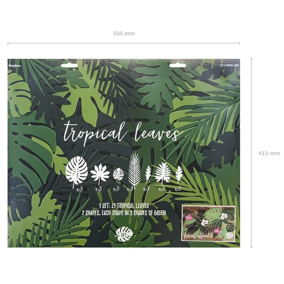 Aloha Tropical Leaves, Dekorationskit