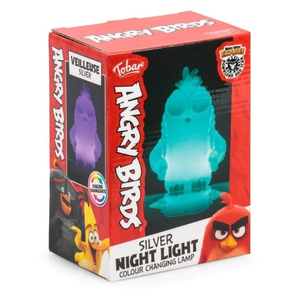 Angry Birds Silver - Färgskiftande Nattlampa