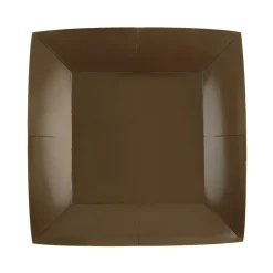 Assietter Fyrkantiga 18 cm - Bruna 10-pack