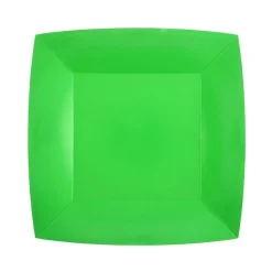 Assietter Fyrkantiga 18 cm - Gröna 10-pack