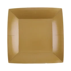 Assietter Fyrkantiga 18 cm - Guld 10-pack