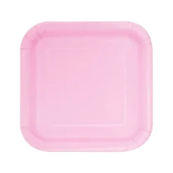 Assietter Fyrkantiga 17 cm Ljusrosa 16-pack