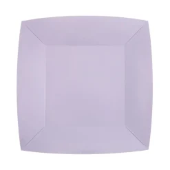 Assietter Fyrkantiga 18 cm - Ljuslila 10-pack