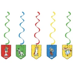 Asterix Hängande Swirl Dekorationer 5-pack