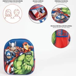 Avengers Barnryggsäck med 3D-effekt