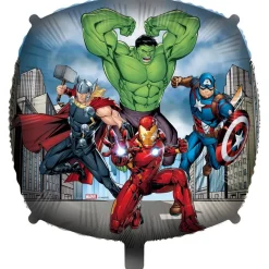 Avengers - Fyrkantig Folieballong med ballongvikt 46 cm