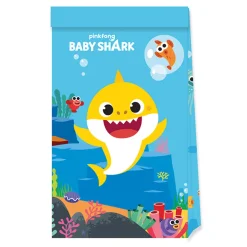 Baby Shark - Kalaspåsar av papper 4-pack
