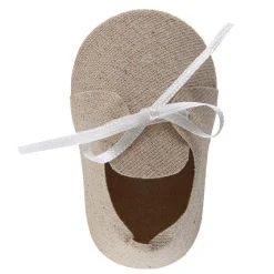 Babyshower - Gåvoaskar ljubruna skor 4-pack