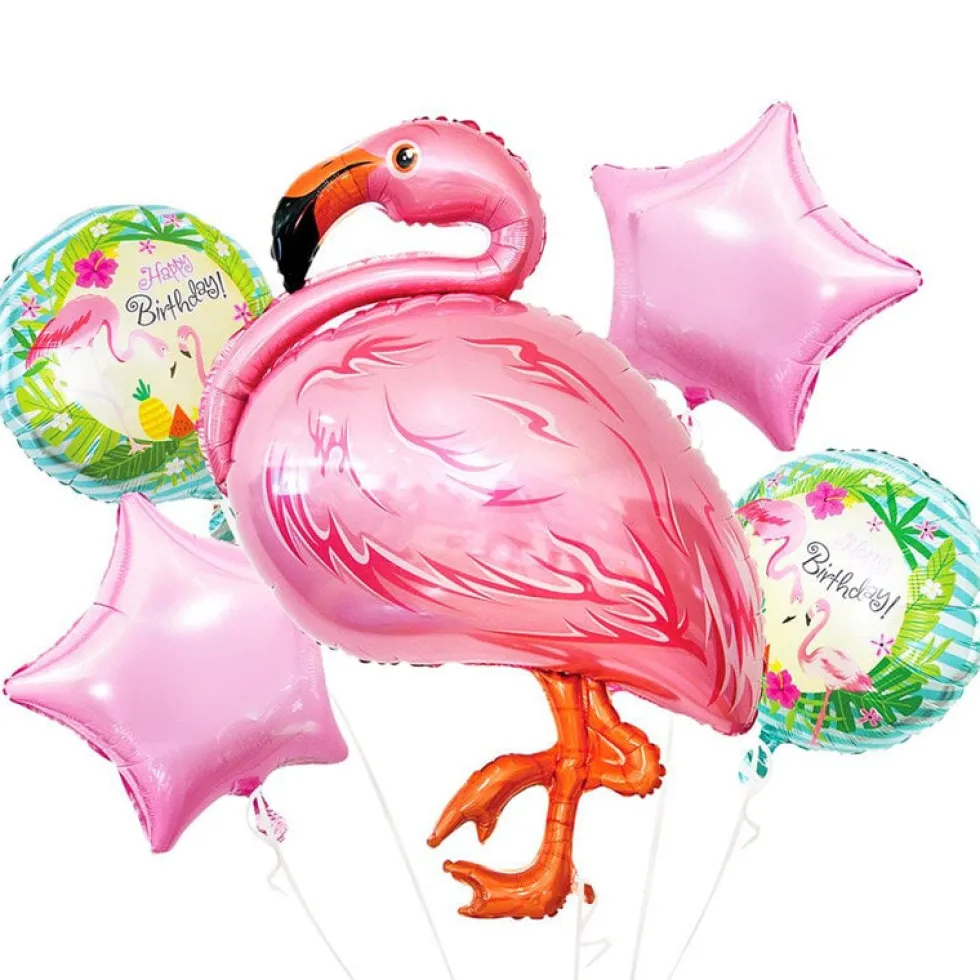 Ballongbukett - Flamingo