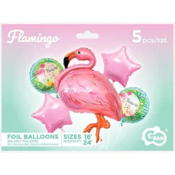 Ballongbukett - Flamingo
