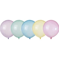 Ballonger, Crystal Pastellrainbow 48 cm 25-pack