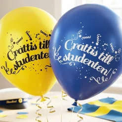 Ballonger Grattis till Studenten! 10-pack