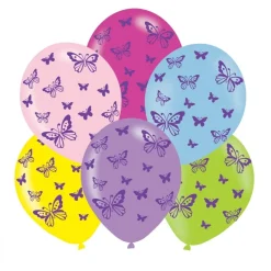 Ballonger med fjärilar 6-pack