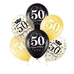 Ballonger 50 år 6-pack