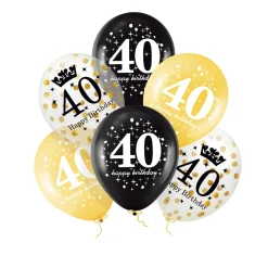 Ballonger 40 år 6-pack