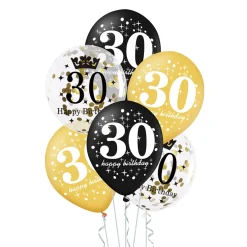 Ballonger 30 år 6-pack