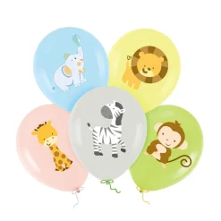 Ballonger Safaridjur 5-pack