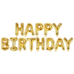 Ballonggirlang, Happy Birthday Guld