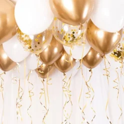 Ballongkit till tak - Guld/Chrome