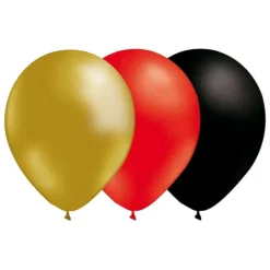 Ballongkombo, Guld-Röd-Svart 15-pack