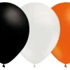 Ballongkombo, Orange-Svart-Vit 15-pack