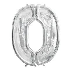 Ballongram att dekorera själv 126 cm, siffra 0