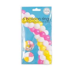 Ballongtillbehör Ringar 6-pack