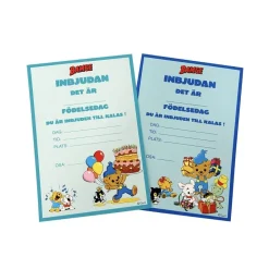 Bamse Inbjudningskort med kuvert 8-pack