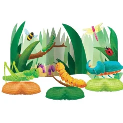 Birthday Bugs Bordsdekorationer Honeycomb 4-pack