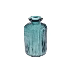 Blå glasvaser 10 cm i 12-pack