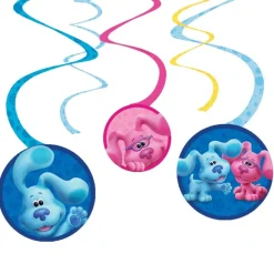 Blues Clues - Hängande Swirl Dekorationer 6-pack