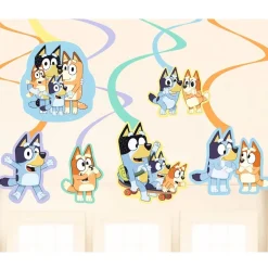 Bluey - Hängande Swirl Dekorationer 6-pack