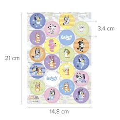 Bluey Muffinsbilder Sockerpasta 20-pack