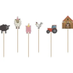 Bondgård - Cake Toppers 6-pack