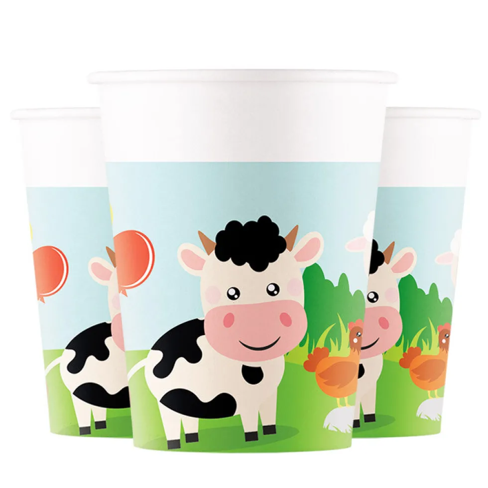 Bondgård - Pappmuggar 8-pack