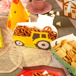 Bondgård Snacksboxar Traktor med vagnar 3-pack