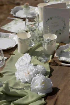 Bordsdekorationer - Vita blommor 9-pack