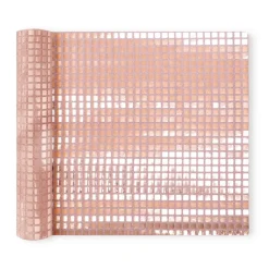 Bordslöpare med roséguldfärgade paljetter 275 x 28 cm