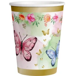 Butterfly Shimmer - Pappmuggar 8-pack