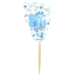 Cake Toppers - Babyfot It´s a boy 24-pack