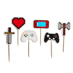 Cake Toppers - Gaming Party 12-pack