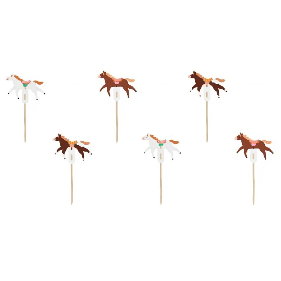 Cake Toppers - Hästar 6-pack
