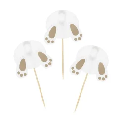 Cake Toppers Kaninfötter 6-pack