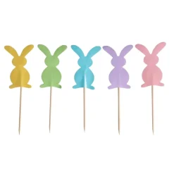 Cake Toppers Påskharar 10-pack