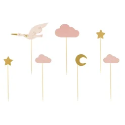 Cake Toppers - Stork 7-pack