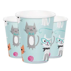 Cat Party - Pappmuggar 8-pack