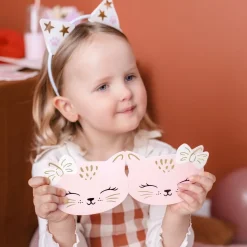Cat Paws - Inbjudningskort med kuvert 6-pack