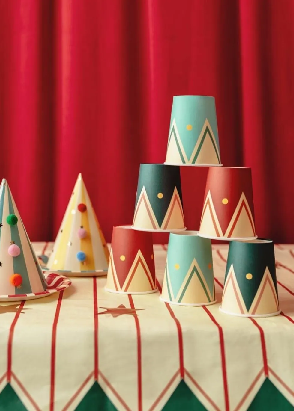 Cirkus Pappmuggar 6-pack