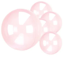 Clearz Crystal - Mörkrosa ballong 1-pack