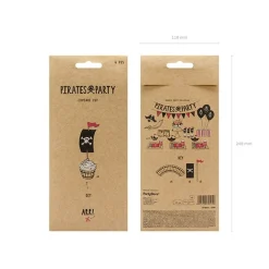 Cupcake Kit Pirattema, 6-pack